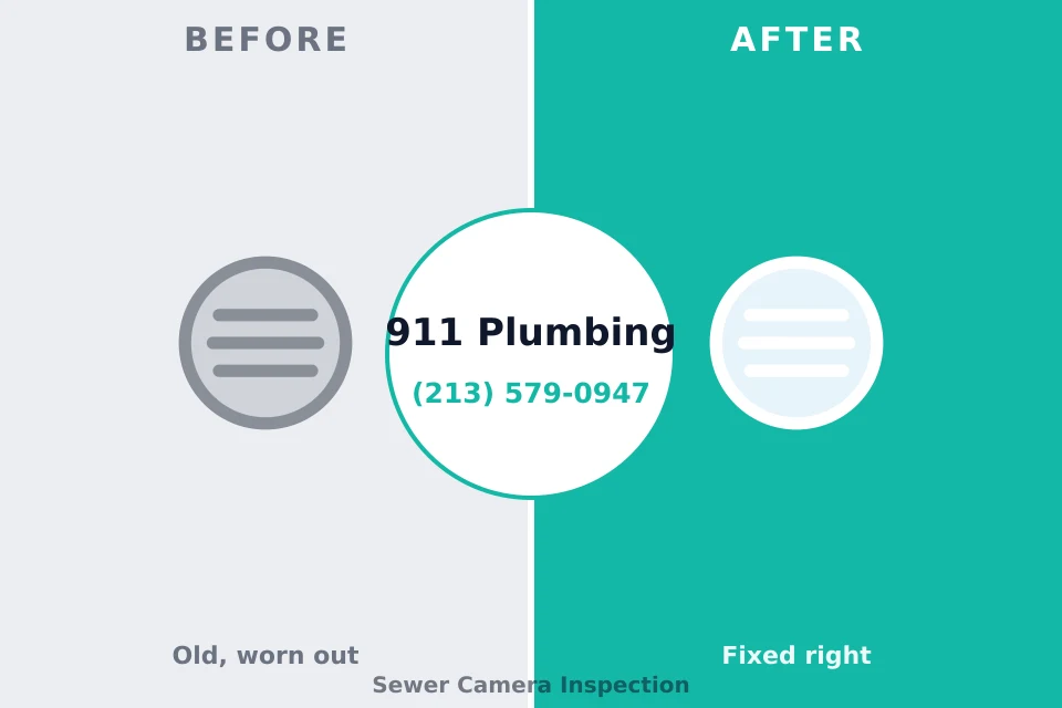 Before and after: plumbing repair Tangent, OR